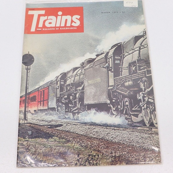 Trains Magazine 1975 Lot of 10 - Picture 4 of 11